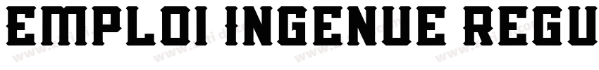 Emploi Ingenue Regul字体转换